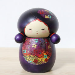 Sekiguchi Sansaku Japanese Kokeshi Doll Ajisai Front