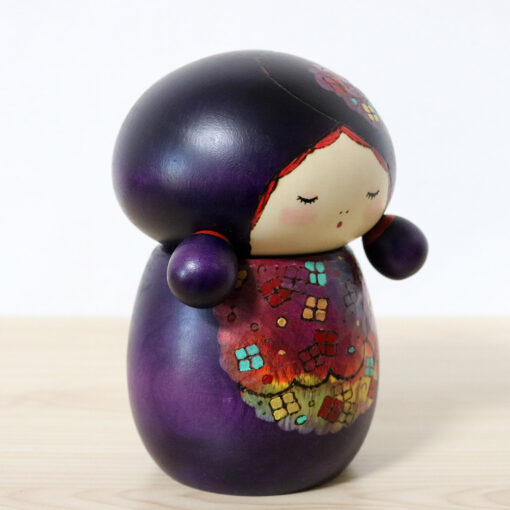 Sekiguchi Sansaku Japanese Kokeshi Doll Ajisai Right