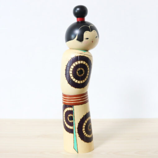 Sekiguchi Sansaku Vintage Japanese Kokeshi Doll Rain Right