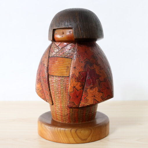 Sekiguchi Sansaku Vintage Kokeshi Doll Late Autumn Left