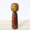 Tsujita Ryozo Vintage Japanese Kokeshi Doll Camellia