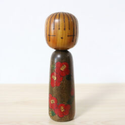 Tsujita Ryozo Vintage Japanese Kokeshi Doll Camellia