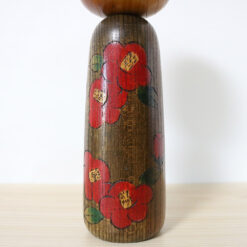 Tsujita Ryozo Vintage Japanese Kokeshi Doll Camellia Body