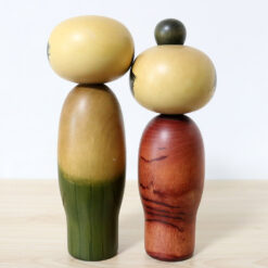 Usaburo Japanesevintage Pair Kokeshi Dolls Journey Back