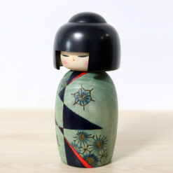 Yushi Kawase Vintage Kokeshi Doll Asanoha Left