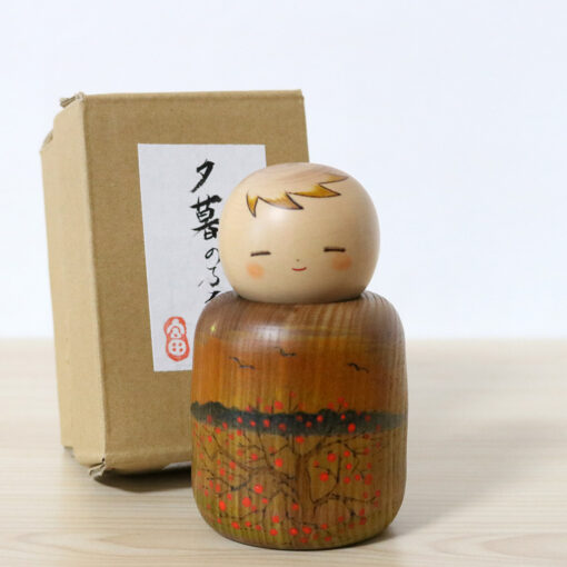 Fumio Tomidokoro Kokeshi Doll Hometown Dusk