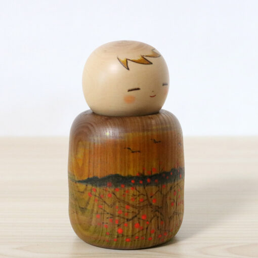 Fumio Tomidokoro Kokeshi Doll Hometown Dusk Right