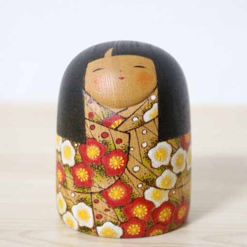 Fumio Tomidokoro Kokeshi Doll Bairin Front