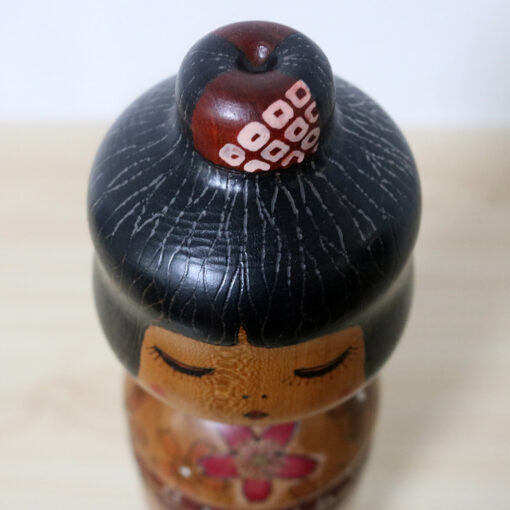 Sekiguchi Sansaku Vintage Kokeshi Doll Early Spring Hair