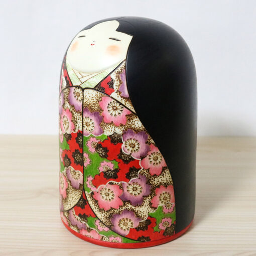 Fumio Tomidokoro Kokeshi Doll Oshun Left