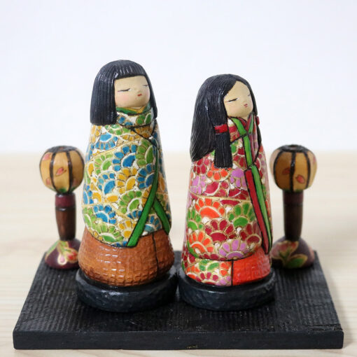 Ichiko Yahagi Creative Kokeshi Doll Set Fukuju Right