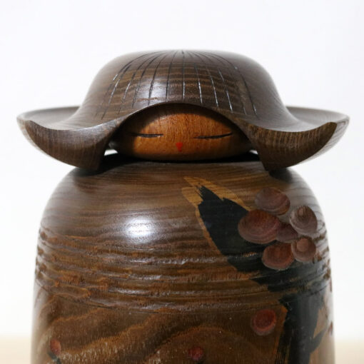 Miyajima Muhitsu Vintage Kokeshi Doll Plum Grove Face