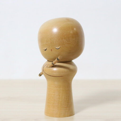 Sekiguchi Sansaku Vintage Kokeshi Doll Shakuhachi Left