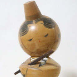 Sekiguchi Sansaku Vintage Kokeshi Shakuhachi 21cm Face