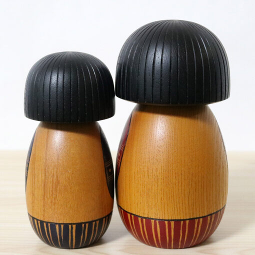 Teruo Yokoyama Vintage Creative Kokeshi Set Shitei Back