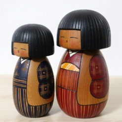 Teruo Yokoyama Vintage Creative Kokeshi Set Shitei Left