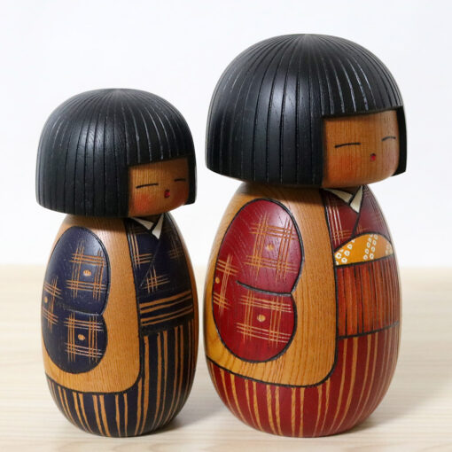 Teruo Yokoyama Vintage Creative Kokeshi Set Shitei Right