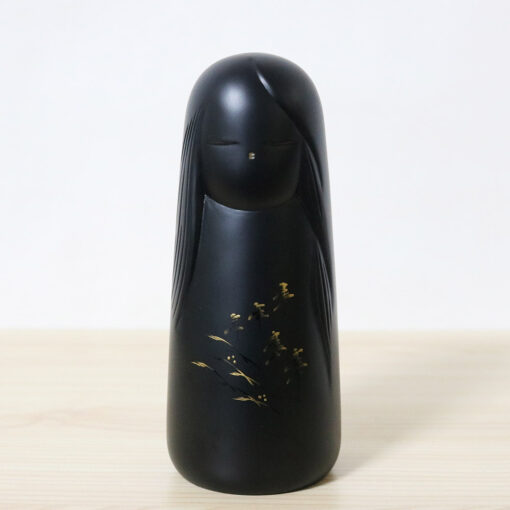 Tsujita Ryozo Vintage Black Kokeshi Doll