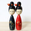 Minamiyama Vintage Kokeshi Doll Set
