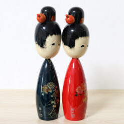 Minamiyama Vintage Kokeshi Doll Set Right