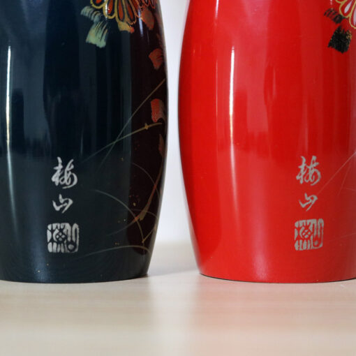 Minamiyama Vintage Kokeshi Doll Set Signature