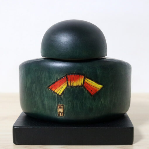 Sekiguchi Sansaku Vintage Kokeshi Doll Sazanka Back