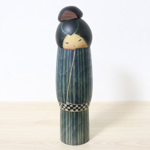 Sekiguchi Sansaku Vintage Kokeshi Doll Tsuya Front