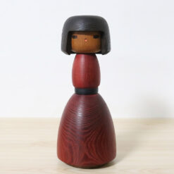 Yamanaka Sanpei Vintage Red Kokeshi Doll 25cm