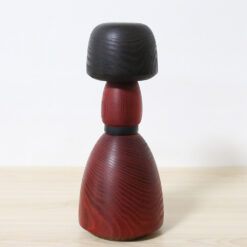 Yamanaka Sanpei Vintage Red Kokeshi Doll 25cm Back