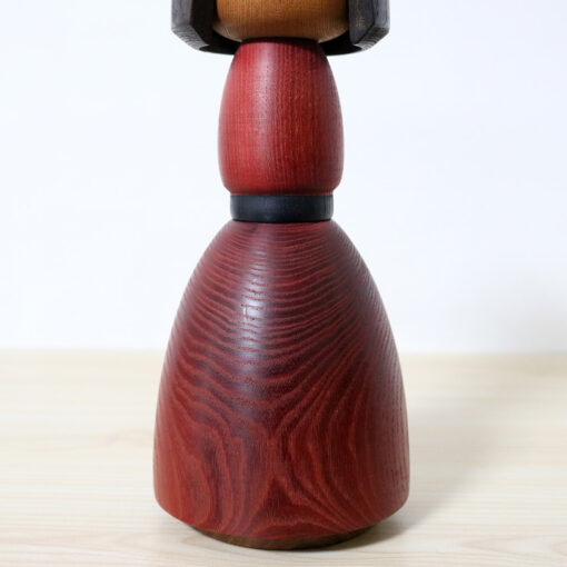 Yamanaka Sanpei Vintage Red Kokeshi Doll 25cm Body