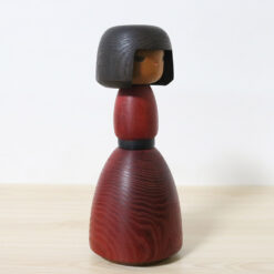 Yamanaka Sanpei Vintage Red Kokeshi Doll 25cm Right