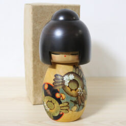 Yushi Kawase Vintage Kokeshi Doll Plump Sparrow