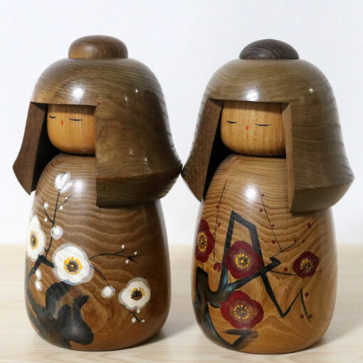 Daisuke Takeda Vintage Kokeshi Doll Set Left