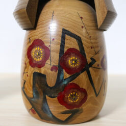 Daisuke Takeda Vintage Kokeshi Doll Set Red Plum