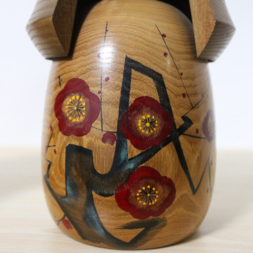 Daisuke Takeda Vintage Kokeshi Doll Set Red Plum