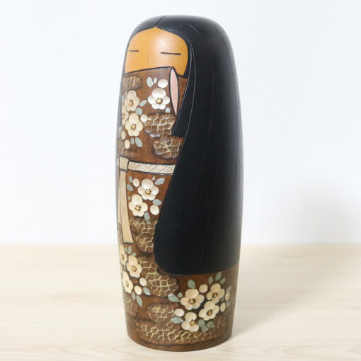 Kaoru Nozawa Vintage Japanese Kokeshi Doll Left