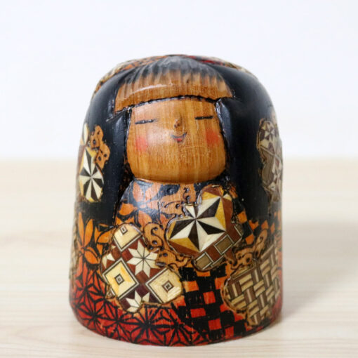 Kato Tatsuo Kokeshi Doll Butterly Front