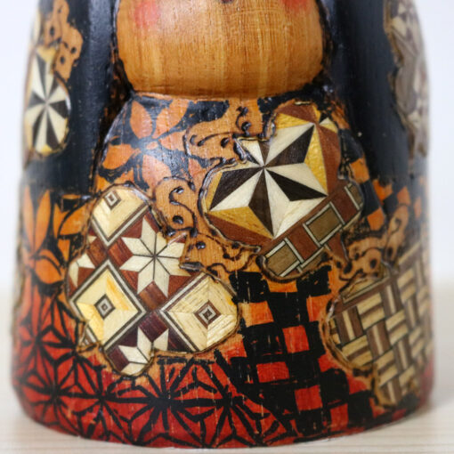 Kato Tatsuo Kokeshi Doll Butterly Kimono