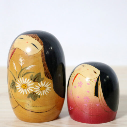 Kunio Miyakawa Kokeshi Doll Set Kyobijin Left