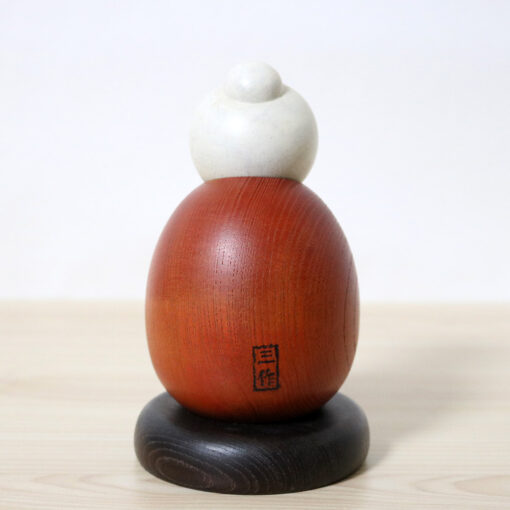 Sekiguchi Sansaku Vintage Grandma Kokeshi Doll Back