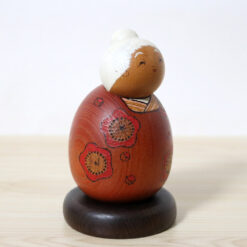 Sekiguchi Sansaku Vintage Grandma Kokeshi Doll Right