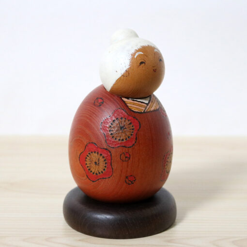 Sekiguchi Sansaku Vintage Grandma Kokeshi Doll Right