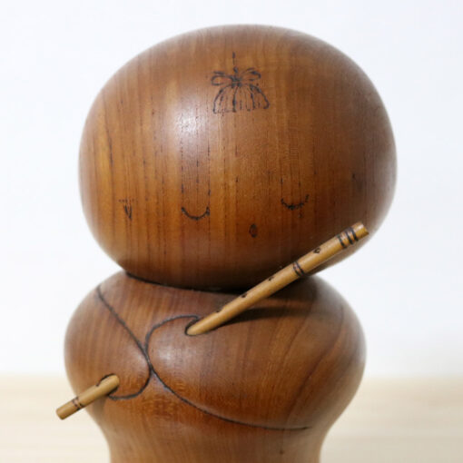 Sekiguchi Sansaku Vintage Kokeshi Doll Fue Face