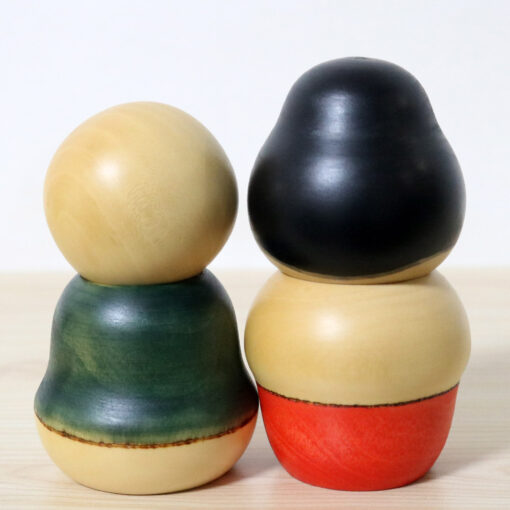 Sekiguchi Sansaku Vintage Kokeshi Doll Okame Hyotoko Back