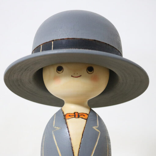 Sekiguchi Sansaku Vintage Kokeshi Doll Papa No Boshi Face