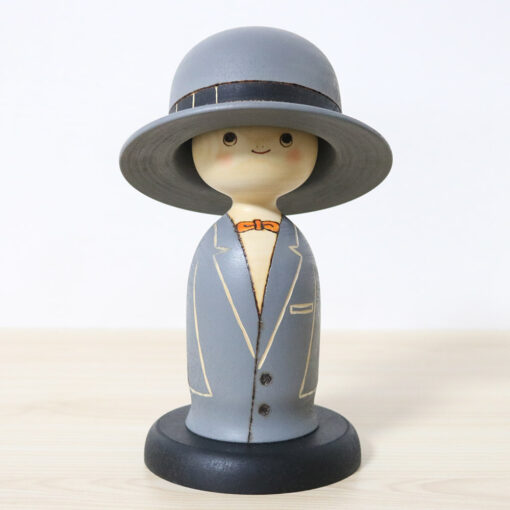 Sekiguchi Sansaku Vintage Kokeshi Doll Papa No Boshi Front