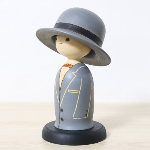 Sekiguchi Sansaku Vintage Kokeshi Doll Papa No Boshi Left