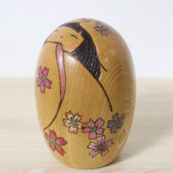 Shirahama Kumiko Kokeshi Doll Spring Attire Left