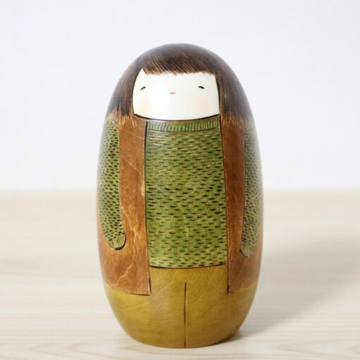 Usaburo Creative Kokeshi Doll A Winter Day Front