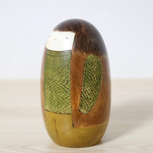 Usaburo Creative Kokeshi Doll A Winter Day Left